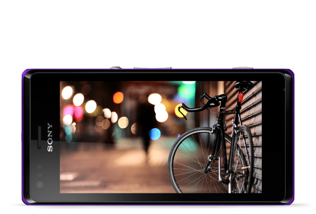4-inch display of new Xperia M
