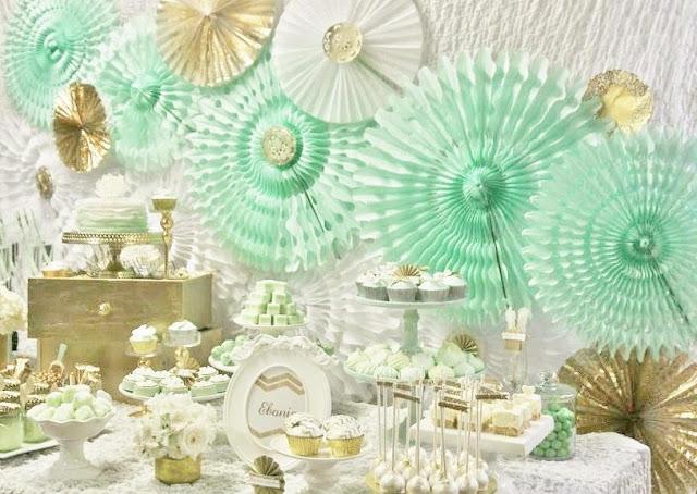 Mint and Gold Party by Sugar Coated Mama Mint and Gold Party by Sugar Coated Mama