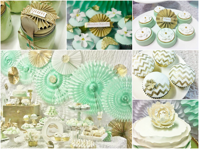 Mint and Gold Party by Sugar Coated Mama Mint and Gold Party by Sugar Coated Mama