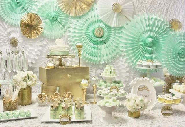 Mint and Gold Party by Sugar Coated Mama Mint and Gold Party by Sugar Coated Mama