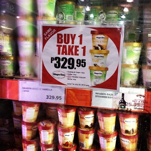 Haagen Dazs 🍦🍦Buy 1 Take at S&R;! The catch: expiration is... Haagen Dazs đŸ�ŚđŸ�ŚBuy 1 Take at S&R! The catch: expiration is on the 18th. Doesn’t matter though, for sure they won’t ever reach your freezers! đŸ˜‹
