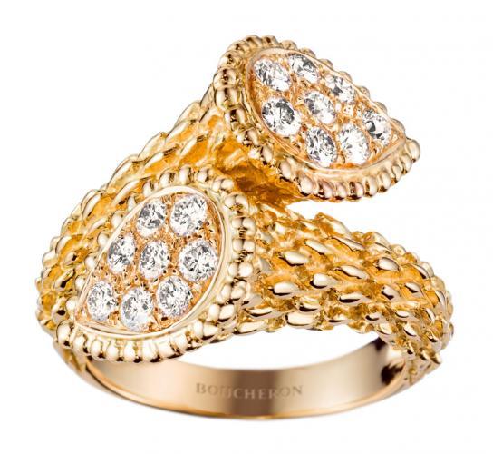 Serpent Boheme Ring in yellow gold, Boucheron jewelry Boca Raton