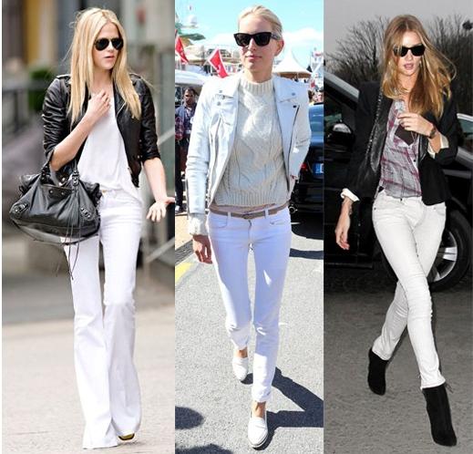 Trending White Jeans: The Rock Chic with Clean Soul