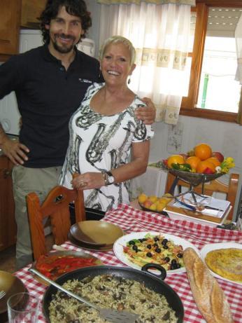 ..and thanks to mama Pilar our 5 days of riding were always well nourished by an impressive 'comida' ! 