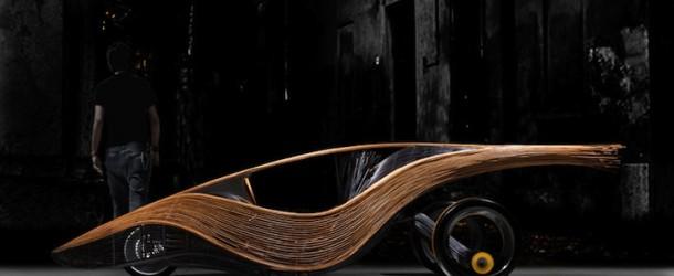Sustainable Concept Car Made of Handwoven Bamboo