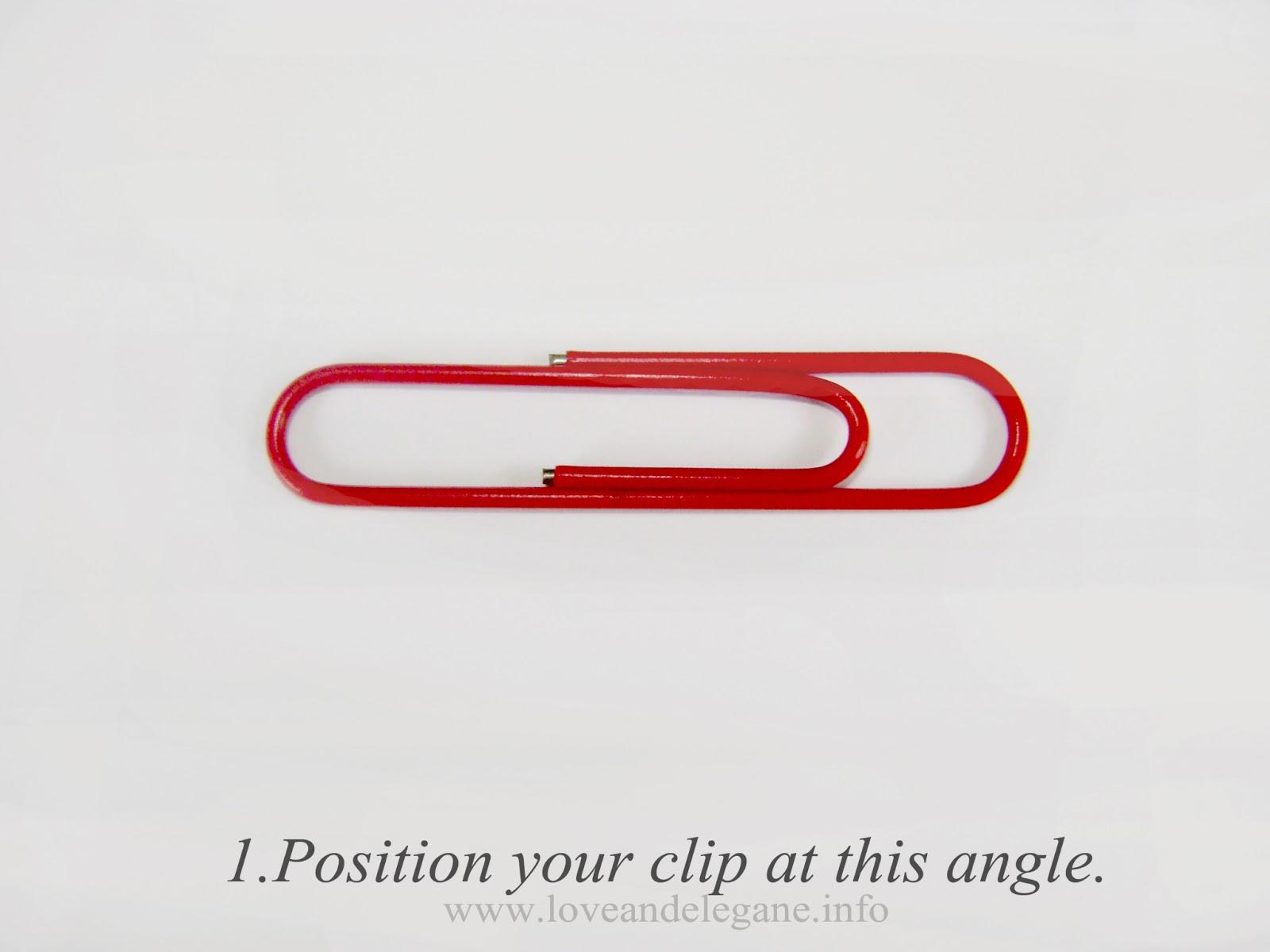 DIY: Heart-shaped paper clips