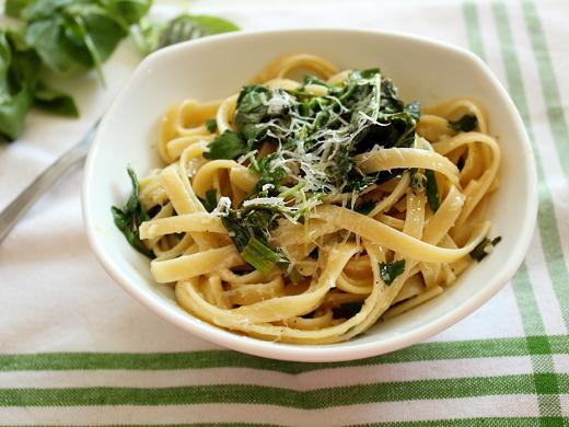 Fettucine with Citrus and Tons of Fresh Herbs