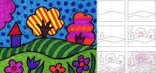 How to Draw A Pop Art Landscape