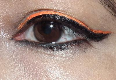Maybelline Hyperglossy Liquid Eyeliner Review and Swatches - Tangerine Orange Maybelline Hyperglossy Liquid Eyeliner Review and Swatches - Tangerine Orange