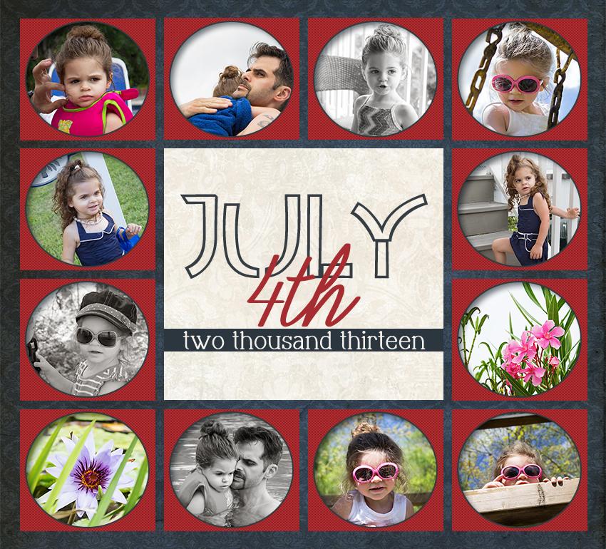 Free 4th of July Storyboard Collage Template