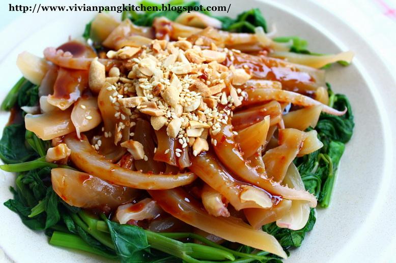 Jiu Hu Eng Chai (Cuttlefish Salad with Water Convolvulus)-MFF Penang