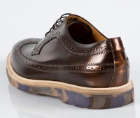 Brogues, Dipped and Distinguished:  Paul Smith Bronze High-Shine Leather Grand Brogues