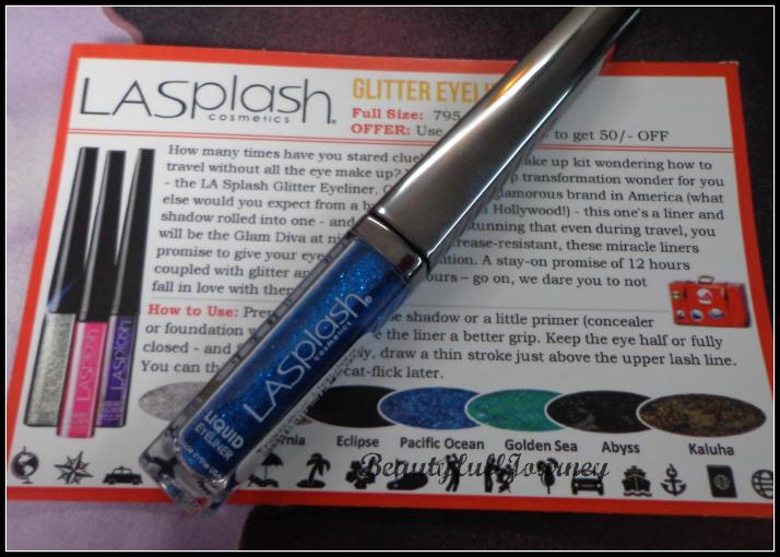 LA Splash glitter eyeliner. Shade - Pacific Ocean Full size(given in box) price: Rs.795/- 