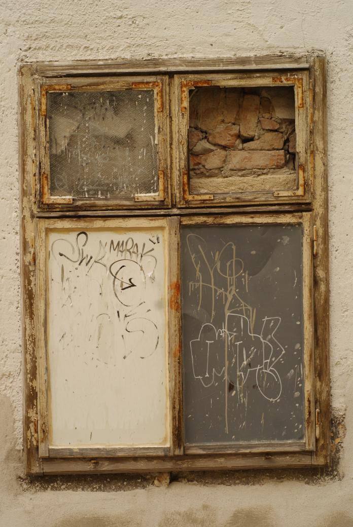 Bricked-up window, Bratislava