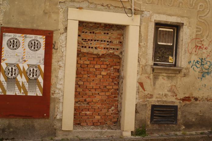 Bricked-up door, Bratislava