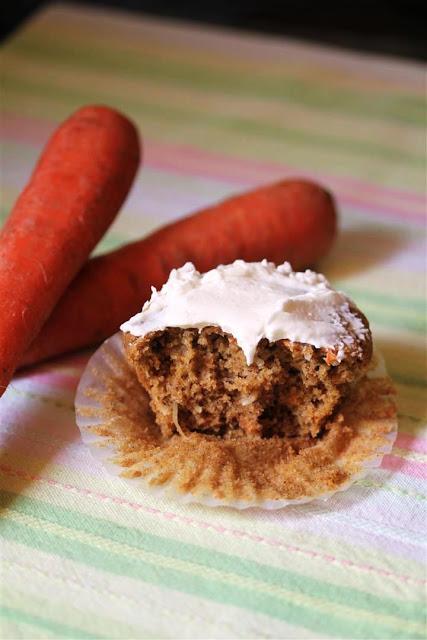 Vegan Coconut Carrot Cupcakes with Vanilla Buttercream Frosting