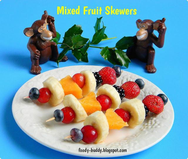 Healthy Mixed Fruit Skewers - Kids Recipe