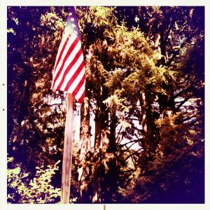 the flag over fort clatsop