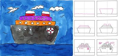 How to Draw a Cruise Ship
