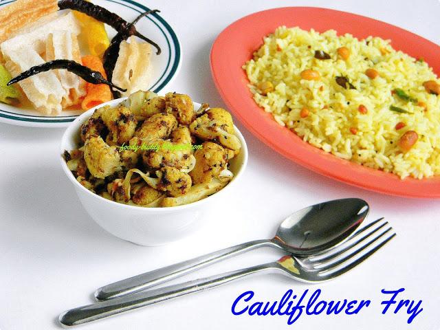 Pan Fried Cauliflower / Marinated Cauliflower Fry