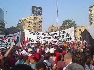 Anti-Obama Signs In Egypt- They REAlly Don't Like Him