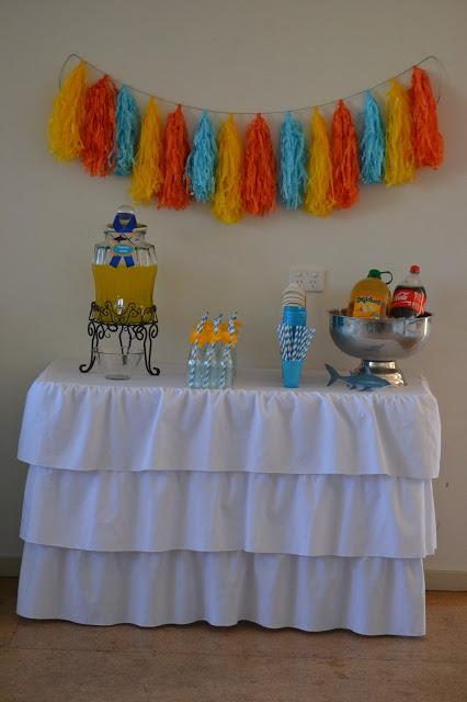 Tropical Shark Themed 3rd Birthday by Candy Chic Tropical Shark Themed 3rd Birthday by Candy Chic