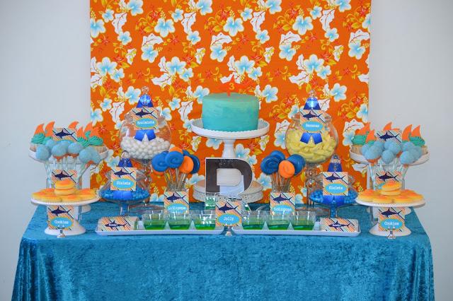 Tropical Shark Themed 3rd Birthday by Candy Chic Tropical Shark Themed 3rd Birthday by Candy Chic