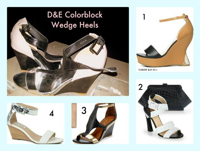 SSU Shopped | At D&A;, The Great India Place for Color Block Wedge Heels