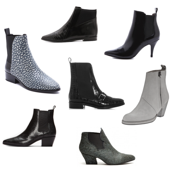 Booties pre-fall ankle boots opening ceremony phillip lim acne saint laurent favorites
