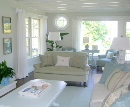 coastal design interiors traditional living room Coastal Design: Perfect Summer Style HomeSpirations