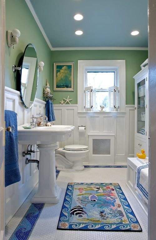 coastal design interiors tropical bathroom Coastal Design: Perfect Summer Style HomeSpirations