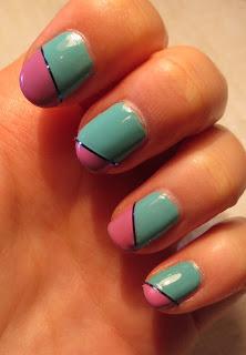 Easy Nail Design using Striping Tape
