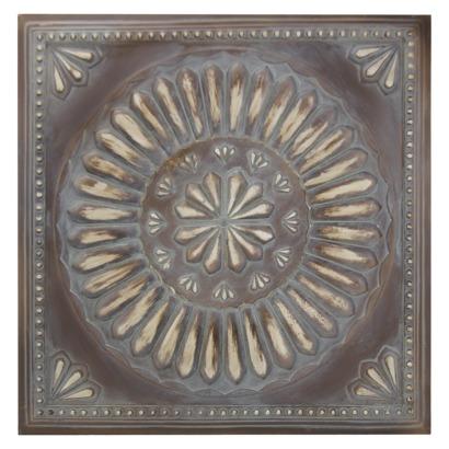 Antique Resin Tile Wall Sculpture -  Distressed 