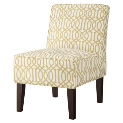 Threshold™ Slipper Chair - Yellow/White Trellis 