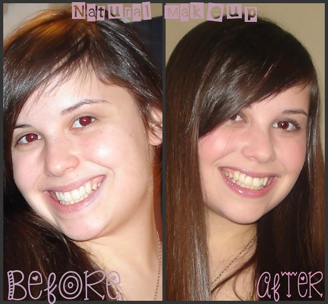Natural Makeup look, one of my before&afters; starting out as a Makeup artist.