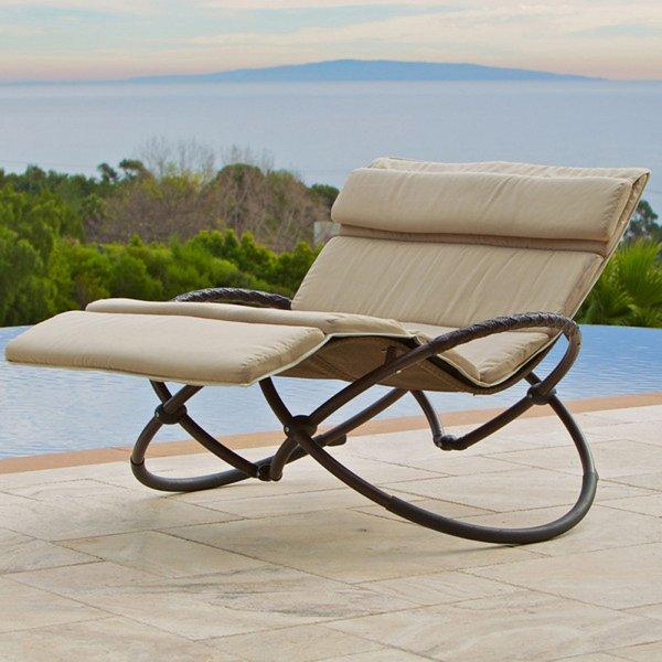Free Shipping. Delano Double Orbital Lounger with Cushion Set