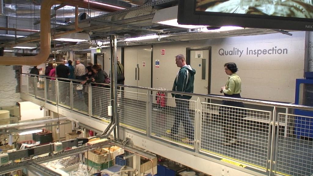 Our tour of the House of Waterford Crystal in Ireland quality control room at house of waterford crystal - ireland