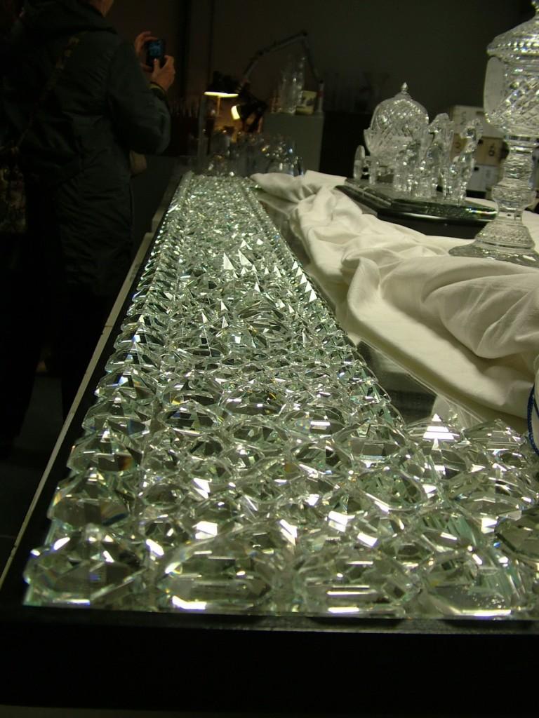 Our tour of the House of Waterford Crystal in Ireland crystal glass edge of mirror - house of waterford crystal - waterford - ireland