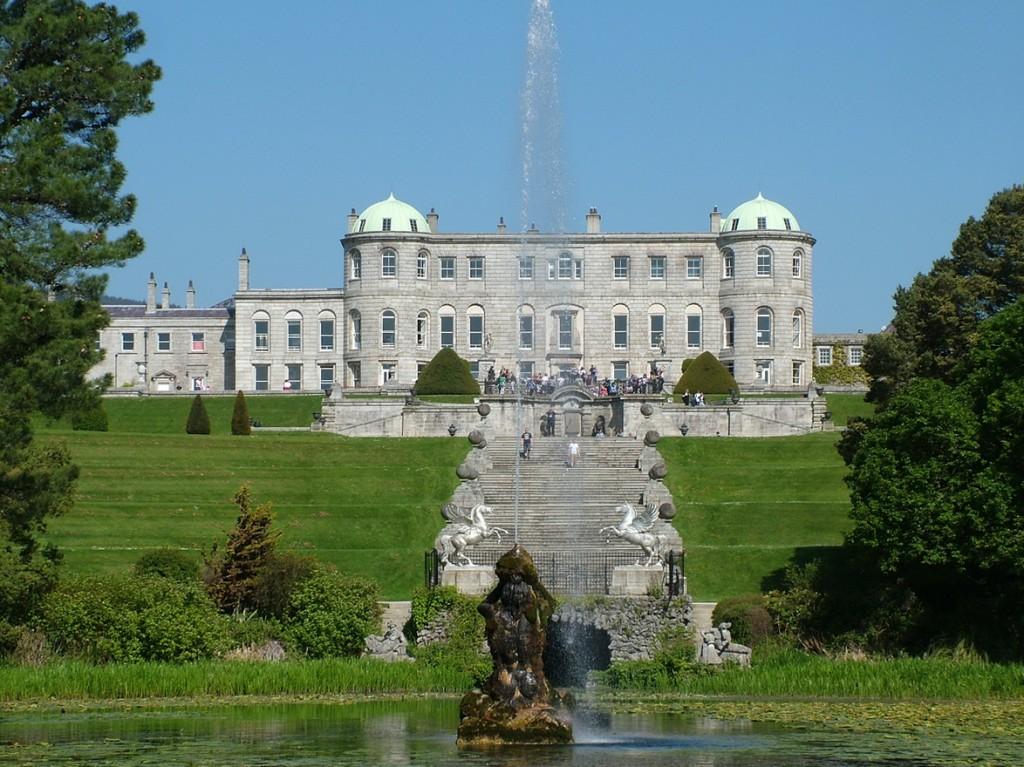 Our tour of the House of Waterford Crystal in Ireland Powerscourt - view from triton lake - Ireland