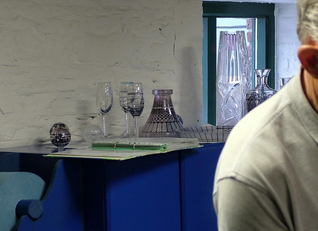 Our tour of the House of Waterford Crystal in Ireland hand marked dishes and glasses - waterford crystal - ireland