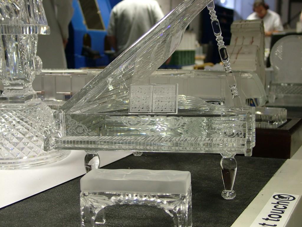 Our tour of the House of Waterford Crystal in Ireland waterford crystal piano - waterford - ireland