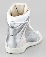 Up Up To The Sky:  Maison Martin Margiela Reflective High-Top Sneaker