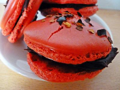 Chilli Chocolate Macarons Chilli Chocolate Macarons