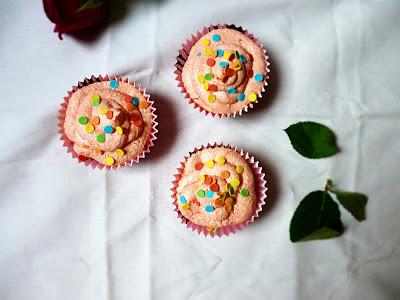 Honey Cupcakes With Raspberry Liqueur Icing
