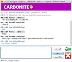 Chat with carbonite
