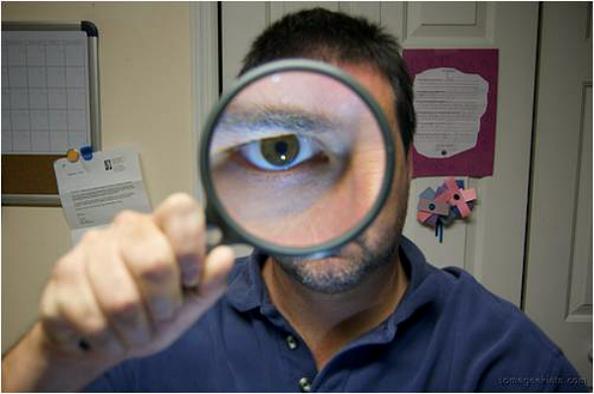 magnifying glass guy