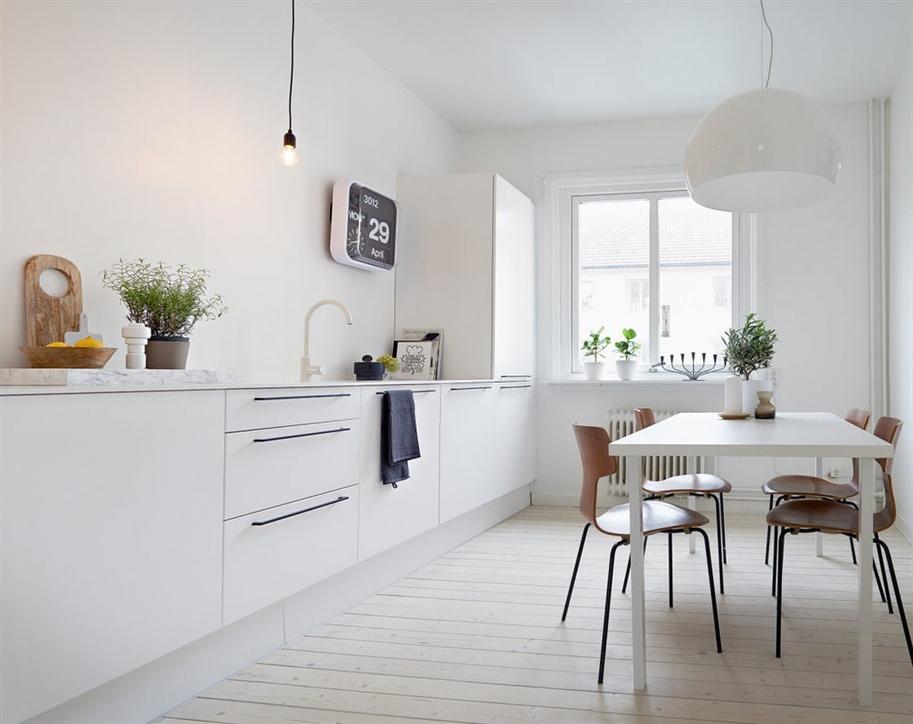 Minimal white kitchen