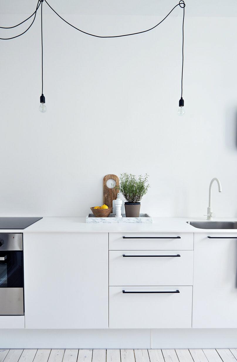 Minimal white kitchen