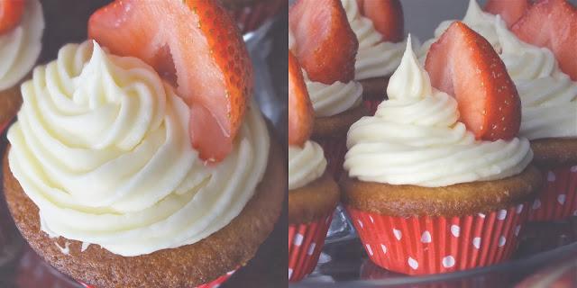 Summer Strawberry Cupcakes
