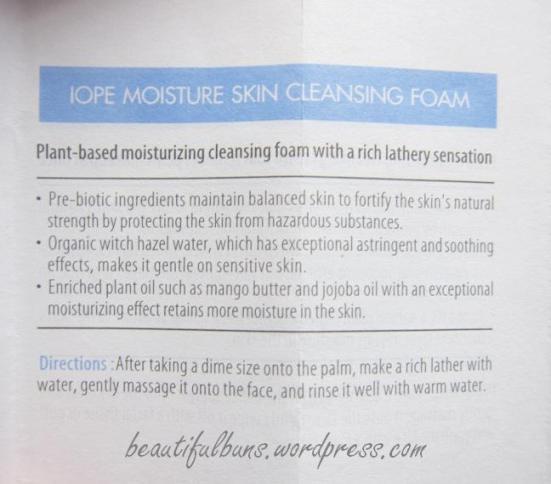 IOPE Skin Moisture Cleansing Foam (1)